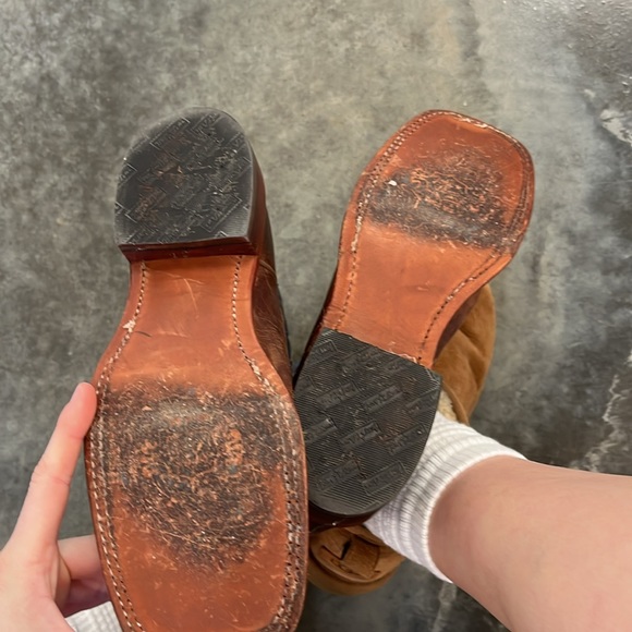 Tony Lama Womens Boots 7B Square Toe Leather - Picture 7 of 7